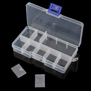 OriGlam 13x6.5CM Small Fishing Tackle Box Organizer, Small Fish Tackle Storage Plastic Box Kit with Adjustable Dividers, Tackle Organizer Boxes for Fishing Lures in Saudi Arabia