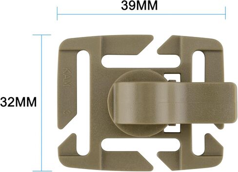 حزمة من 10 مشابك أنبوبية للترطيب العسكرية التكتيكية من BOOSTEADY، مشبك أنبوب مياه، مرفق حزام مولي، قابل للدوران 360 درجة in Kuwait