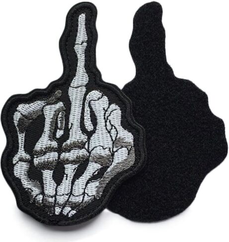 QTao UPA134 Hook & Loop This is My Safety Finger Funny Tactical Morale Patch Bundle 2 Pieces (Color-This is My Safety) in Saudi Arabia