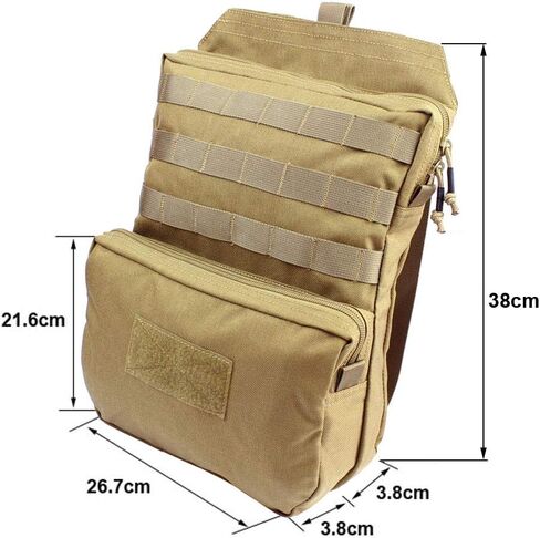LytHarvest Tactical Molle Hydration Carrier (Bladder is not Included), Tactical Mobility 3-Liter Hydration Pack for Hiking, Biking, Climbing in Kuwait