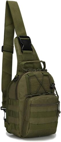 Men Backpack Molle Tactical Sling Chest Pack Shoulder Bag Outdoor Hiking Travel (ACU) in Kuwait
