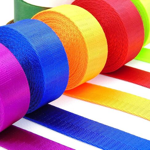 Nylon Webbing 1 inch 1.5 inch 2 inch Webbing Nylon Strap Backpack Straps Belt, 10 25 50 3.3 Yards Webbing in Kuwait