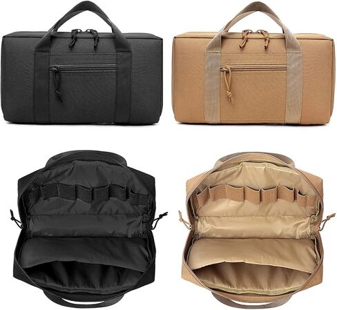 DMAIP حافظة مسدس ناعمة تكتيكية حافظة إطلاق ناري حافظة حامل مسدس مبطنة مع فتحات تخزين للمجلات حامل الحقيبة للصيد في الهواء الطلق وحقيبة نطاق الرماية in Kuwait