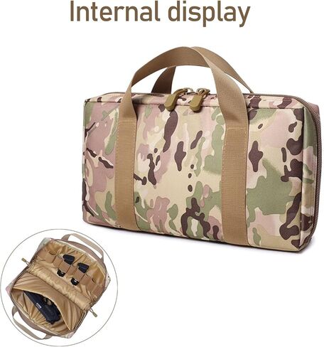 DMAIP حافظة مسدس ناعمة تكتيكية حافظة إطلاق ناري حافظة حامل مسدس مبطنة مع فتحات تخزين للمجلات حامل الحقيبة للصيد في الهواء الطلق وحقيبة نطاق الرماية in Kuwait