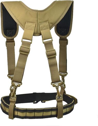 JFFCESTORE Tactical Suspenders Harness Padded Quick Release MOLLE Duty Belt Inner & Outer Tactical Heavy Duty Belt in Saudi Arabia