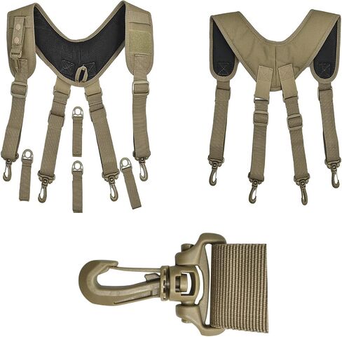 JFFCESTORE Tactical Suspenders Harness Padded Quick Release MOLLE Duty Belt Inner & Outer Tactical Heavy Duty Belt in Saudi Arabia