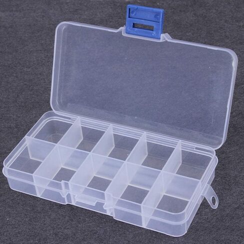 OriGlam 13x6.5CM Small Fishing Tackle Box Organizer, Small Fish Tackle Storage Plastic Box Kit with Adjustable Dividers, Tackle Organizer Boxes for Fishing Lures in Saudi Arabia
