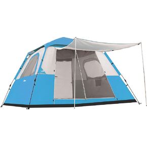Ubon 4/6/8 شخص 60 ثانية إعداد خيمة التخييم خيمة فورية مقاومة للماء مع ذبابة المطر القابلة للإزالة، خيمة فورية محمولة عائلية خيمة أوتوماتيكية للتخييم والمشي لمسافات طويلة وتسلق الجبال in Kuwait