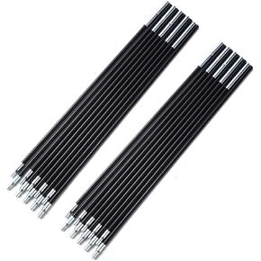 Tent Pole Replacement for 4 Bike Tents, Tent Rod Repair Kit for Storage Tent, Pre-Assembled Tent Poles(2 Long and 5 Short Poles) Black in Kuwait