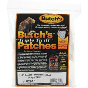 Butch's Patches 1-1/2" Square - 6mm Bench Rest (1000 Pack) in Saudi Arabia