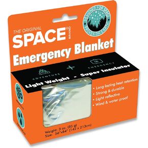 Grabber Outdoors بطانية النجاة في حالات الطوارئ ذات العلامة التجارية الأصلية للفضاء، فضي، 3 أونصة. 56 بوصة × 84 بوصة in Kuwait