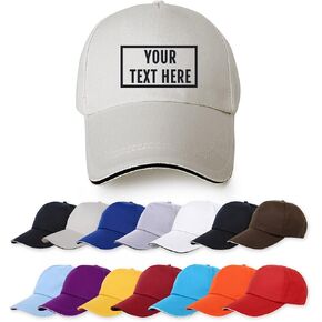 Custom Baseball Cap Personalized Text Name Unisex Adjustable for Men & Women Dad Hats in Saudi Arabia