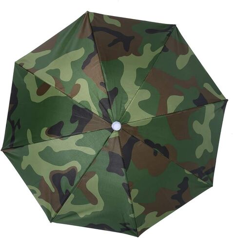 NDNCZDHC Umbrella Hat, Adjustable Hands Free Foldable UV Protection Umbrella Cap for Fishing, Golf, Camping, Beach, Gardening and Sunshade Outdoor in Saudi Arabia