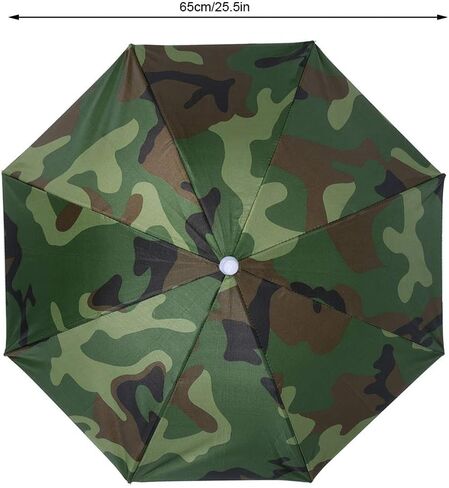NDNCZDHC Umbrella Hat, Adjustable Hands Free Foldable UV Protection Umbrella Cap for Fishing, Golf, Camping, Beach, Gardening and Sunshade Outdoor in Saudi Arabia
