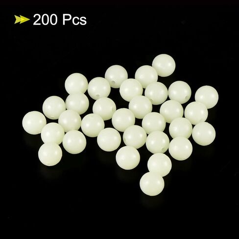 PATIKIL Luminous Fishing Beads, Plastic Glow Fishing Bait Eggs Rig Beads Tackle Tool in Kuwait