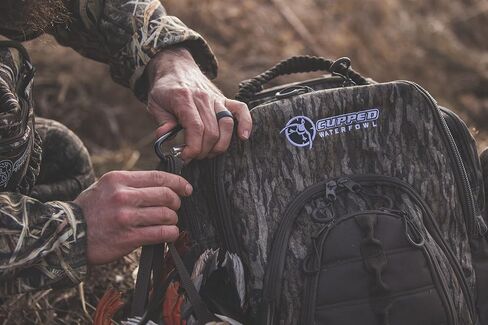 Cupped Waterfowl Hunting Backpack/Bag, Durable Duck Hunting Bag with Waist Belt & Waterproof Bottom, Mossy Oak Bottomland Camo in Kuwait