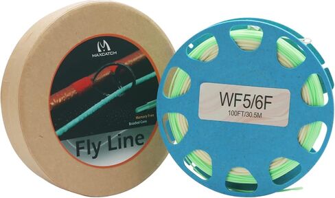 Maxcatch Fly Line Weight Forward WF2/3/4/5/6/7/8F 80FT-100FT with 2 Welded Loop Special Design for Fly Fishing in Kuwait