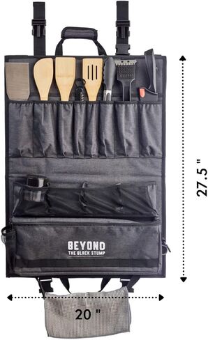 Camp Kitchen Organizer and Utensil Kit - Set of 14 - Travel Organizer - Grill Accessories - Portable Camping Gear in Saudi Arabia