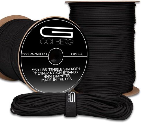 550lb Paracord – Type III – Designed for Indoor & Outdoor Use – Great for Camping, Fishing, DIY Crafts, and More! in Kuwait