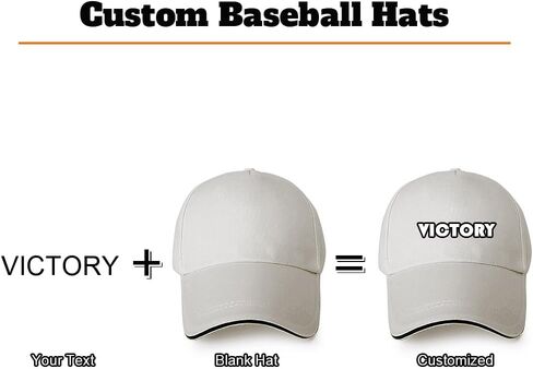 Custom Baseball Cap Personalized Text Name Unisex Adjustable for Men & Women Dad Hats in Saudi Arabia
