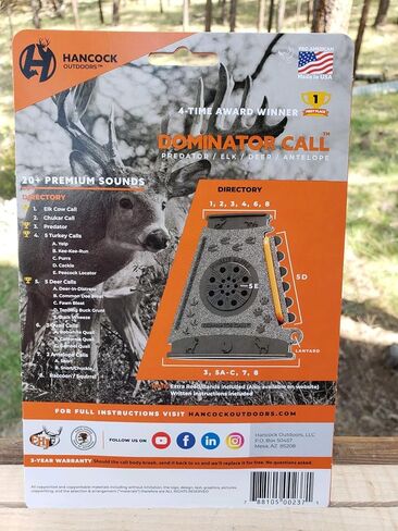 The Dominator Call | All-in-One-Game-Call, Gray, Black, Orange in Kuwait