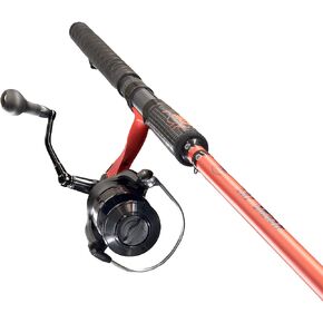 Lew's Cat Smash Spinning Reel and Fishing Rod Combo, 7-Foot 2-Inch 1-Piece IM6 Graphite Fishing Rod, Right or Left-Hand Retrieve, Red in Kuwait