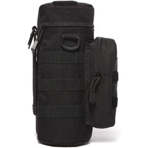 Tactical Military MOLLE Water Bottle Pouch H2O Hydration Carrier Holder Military MOLLE Tactical Travel Carry Bag Case for Outdoor Activities Running Cycling Camping (ACU) in Kuwait