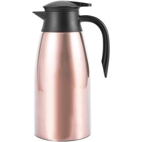 WPYYI Rose Gold 304 Stainless Steel 2L Thermal Flask Vacuum Insulated Water Pot Coffee Tea Milk Jug Thermal Pitcher for Home in Saudi Arabia