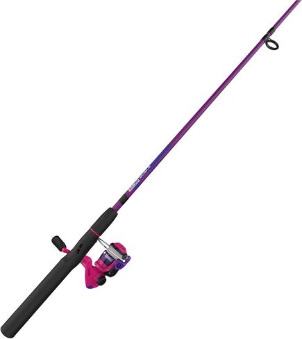 Zebco Splash Junior Spinning Reel and Fishing Rod Combo, 4-Foot 2-Piece Fishing Pole, Size 10 Reel, Changeable Right- or Left-Hand Retrieve, Pre-Spooled with 6-Pound Zebco Line, Pink in Saudi Arabia