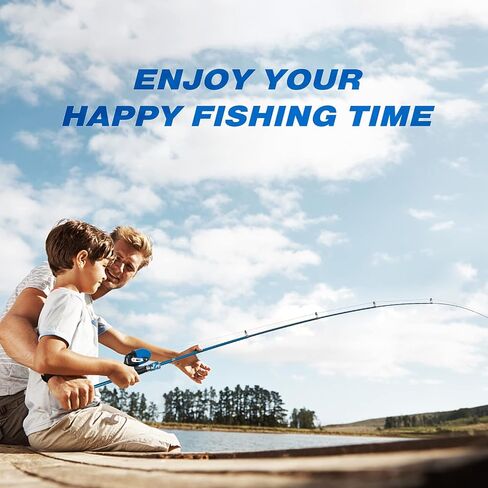 Alwonder Kids Fishing Pole 5.9FT Portable Telescopic Fishing Rod and Reel Combo Kit with Spincast Fishing Reel Tackle Box, Fishing Net, Folding Bucket for Boys, Girls and Youth in Saudi Arabia