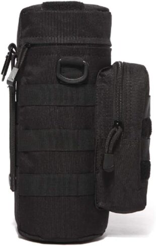 Tactical Military MOLLE Water Bottle Pouch H2O Hydration Carrier Holder Military MOLLE Tactical Travel Carry Bag Case for Outdoor Activities Running Cycling Camping (ACU) in Kuwait