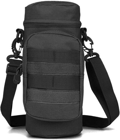 حقيبة زجاجة مياه JASLIT، حامل زجاجات 1000D نايلون تكتيكية عسكرية MOLLE H2O حاملة للزجاجات، حزام كتف قابل للفصل لحقيبة الظهر والتخييم والسفر والأنشطة الخارجية in Kuwait