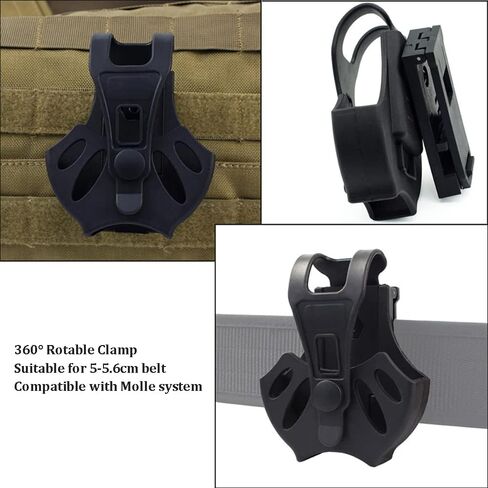 Handcuff Holster, Handcuff Case 360° Rotable Tactical Molle Cuff Holder for Law Enforcement Police Sheriff Security Officer in Kuwait