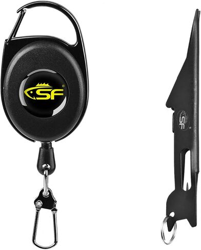 SF 2 in 1 Fly Fishing Angler Accessories Magnum Knot Tying Tool Knot Tyer with Zinger Retractor in Saudi Arabia