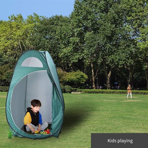 Portable Outdoor Pop-up Toilet Dressing Fitting Room Privacy Shelter Tent Army Green in Saudi Arabia