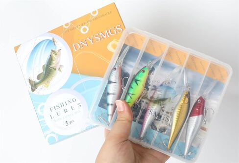 DNYSMGS Fishing Lures Crankbaits Set Fishing Hard Baits Life-Like Swimbait Hard Fishing Topwater Lures Lure Bass Bait for Trout Bass Perch Fishing in Saudi Arabia
