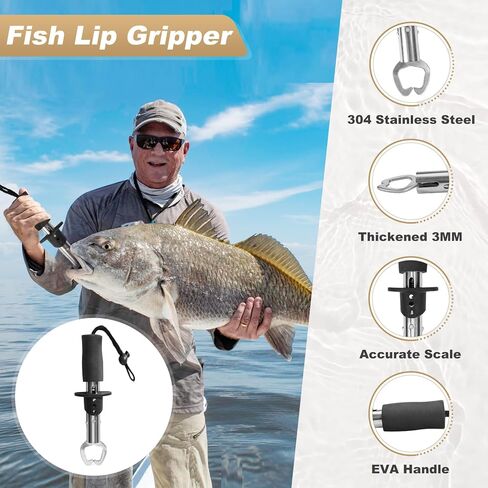 Fishing Pole and Reel Combo, 2PCS 1.8M/5.9Ft Telescopic Fishing Rod with Spinning Reel Lures Set,Fish Lip Gripper and Tackle Bag, Saltwater Freshwater Collapsible Fishing Kit for Beginner Adults in Kuwait