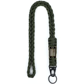DAYGOS Heavy Duty Paracord Lanyard - Tactical Lanyard Keychain, Braided Paracord Neck Lanyard for Keys, ID Badges and Camera