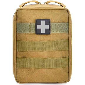 First Aid Pouch Empty Small, Tactical Molle EMT Pouch Compact Medical IFAK Rip Away Untility Bag Pouches in Kuwait