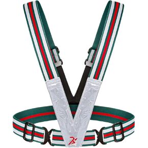 SRsafety LED Reflective Gear Running Vest, High Visibility LED Light 3 Lighting Modes，USB Rechargeable with Adjustable Shoulder/Waist in Kuwait