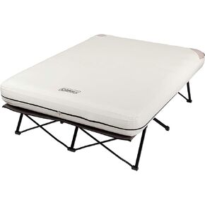 Coleman Camping Cot, Air Mattress & Pump Combo, Queen & Trailhead II Camping Cot, Easy-to-Assemble Folding Cot Supports Campers up to 6ft 2in or 300lbs