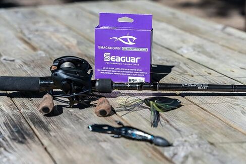 Seaguar Smackdown 100% Fluorocarbon Fishing Line - Flash Green Braid, 30lb Break Strength, 300yds - 30SDFG300 in Kuwait