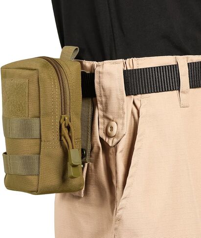 IronSeals Tactical Molle Pouches Multi-Purpose Military Nylon Waist Pack Utility Bag Detachable Patches Pouches for Dog Vest Harness in Kuwait