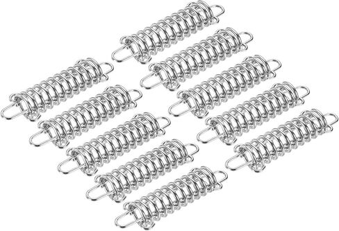 MECCANIXITY Tent Spring Buckle, 120x37mm Heavy Type Stainless Steel Rope Tensioner Accessories for Awning Tarps Wire Racks, Pack of 10 in Saudi Arabia