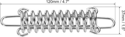 MECCANIXITY Tent Spring Buckle, 120x37mm Heavy Type Stainless Steel Rope Tensioner Accessories for Awning Tarps Wire Racks, Pack of 10 in Saudi Arabia