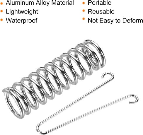 MECCANIXITY Tent Spring Buckle, 120x37mm Heavy Type Stainless Steel Rope Tensioner Accessories for Awning Tarps Wire Racks, Pack of 10 in Saudi Arabia