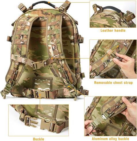 MT Military MOLLE 2 Rifleman 3Day Pack Army Medium Assault Backpack | Tactical Army Medium Rucksack with MOLLE Webbing and Assault Pack Design for Hiking, Outdoor Carry and Modular Gear Storage in Kuwait
