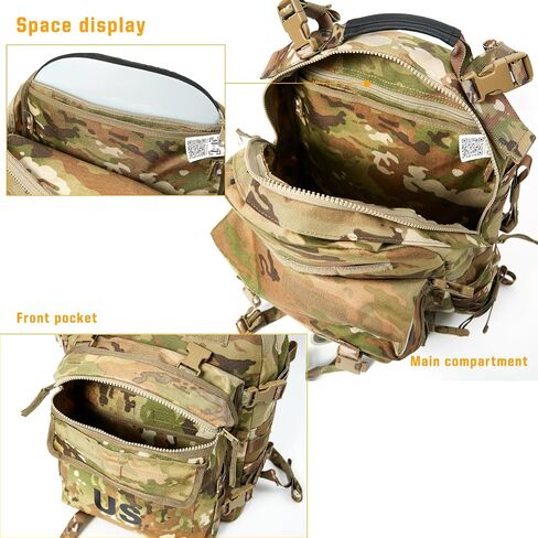 MT Military MOLLE 2 Rifleman 3Day Pack Army Medium Assault Backpack | Tactical Army Medium Rucksack with MOLLE Webbing and Assault Pack Design for Hiking, Outdoor Carry and Modular Gear Storage in Kuwait