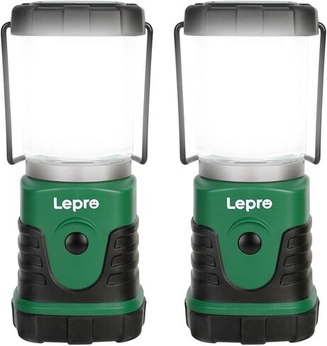 فانوس تخييم LED من Lepro، فانوس تخييم صغير، 350LM، 4 أوضاع إضاءة، 3 مصباح يدوي فانوس يعمل بالبطارية AA للمنزل، الحديقة، المشي لمسافات طويلة، التخييم، حالات الطوارئ (4 عبوات) in Kuwait