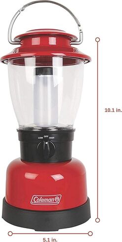 Coleman LED Lantern with BatteryGuard Technology, Water-Resistant 600L/1000L Lantern with 4 Light Modes, Up to 25% More Battery Life than Traditional Lanterns in Kuwait